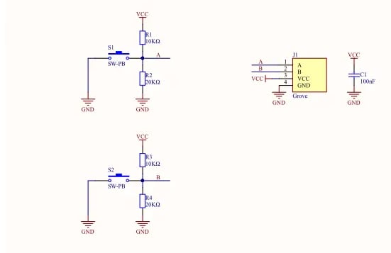 Schematic - M5Stack Mini Dual Button Unit